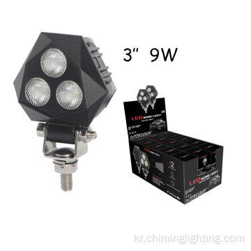 Hot Sale Truck Mini LED 작업 조명 3 인치 라운드 16LED 작업 조명 트럭 ATV ATV